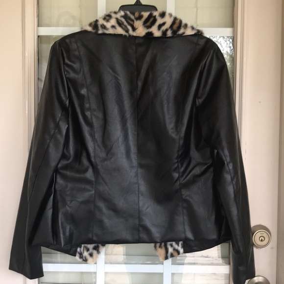 ADORE LEATHER & FAUX FUR JACKET - Picture 7 of 8